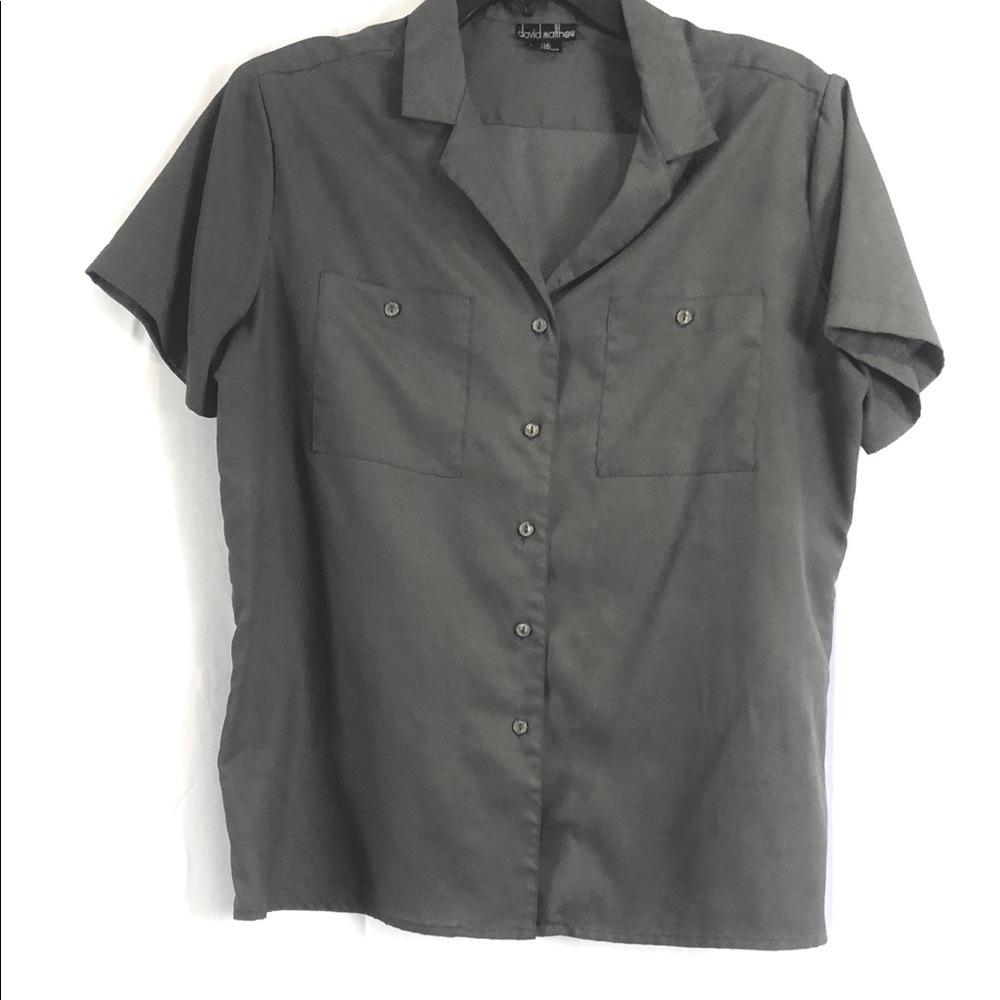 David Matthew women’s short sleeve blouse